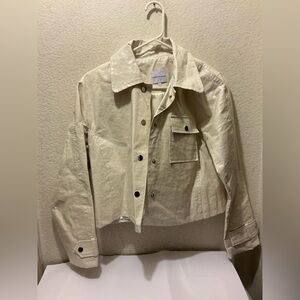 Ei8ht dreams Cream Utility Jacket with Pocket Detail size S